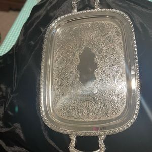 Oneida Silverplate 17 x12” 2 Handled Tray